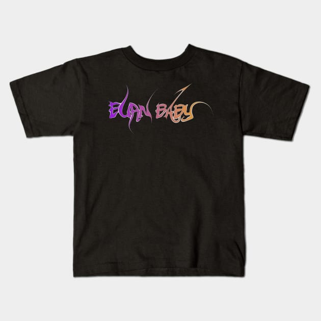 burn baby Kids T-Shirt by Lenbor